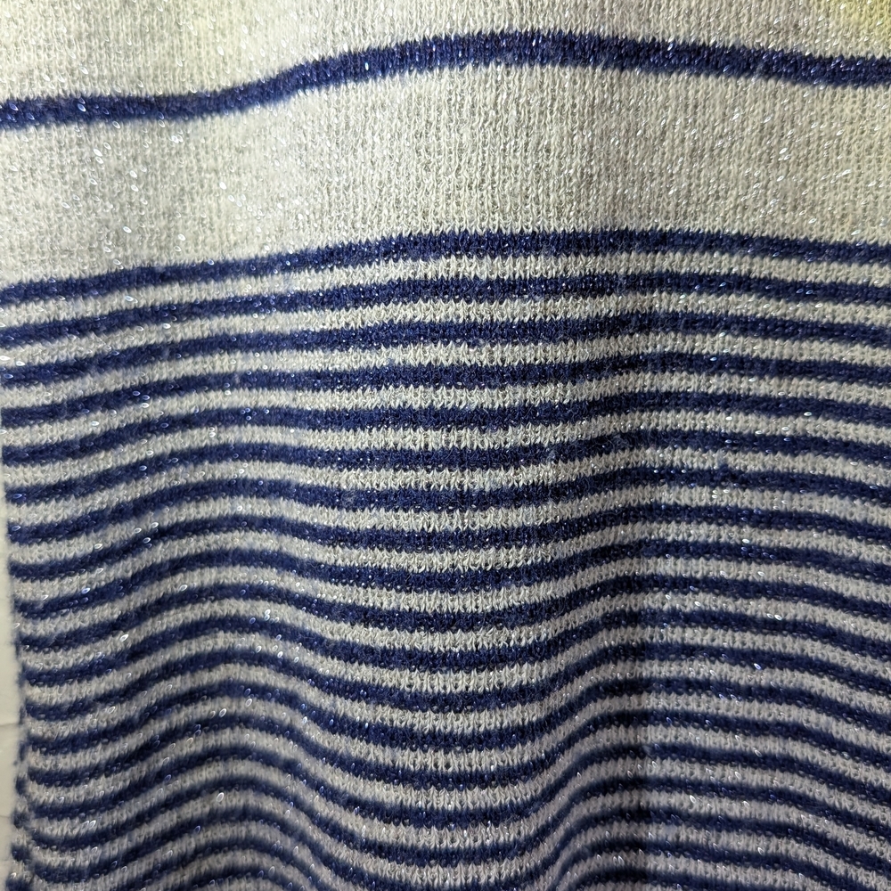 VTG Kitty Hawk Union Made Striped Metallic Thread  Retro Nautical Preppy - Picture 7 of 8